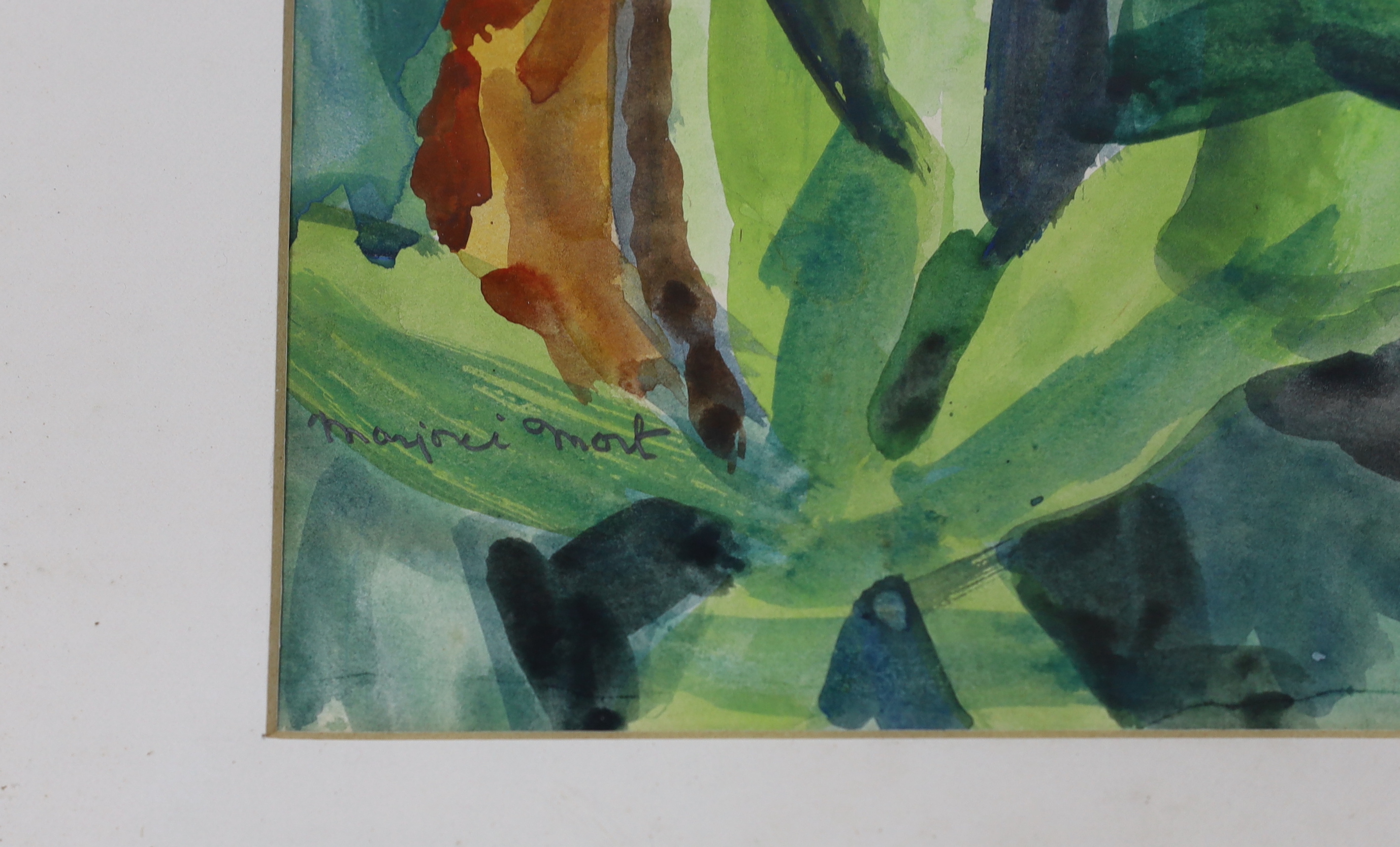 Marjorie Mort (1906-1989), watercolour, Study of flowers, signed, 50 x 40cm